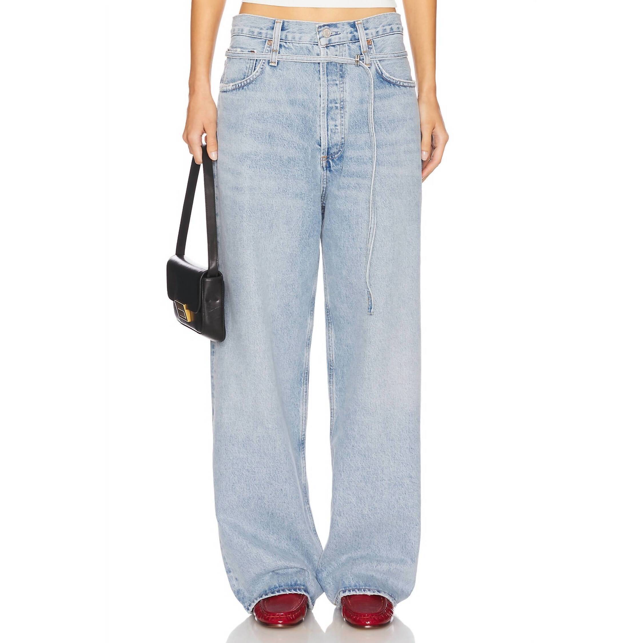 New Agolde Emmi Wide Leg Jeans In Incline